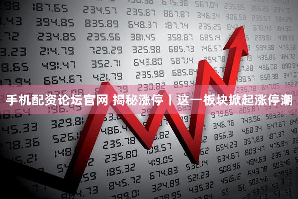 手机配资论坛官网 揭秘涨停丨这一板块掀起涨停潮